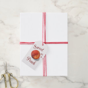 Peach Gift Tag Geschenkanhänger