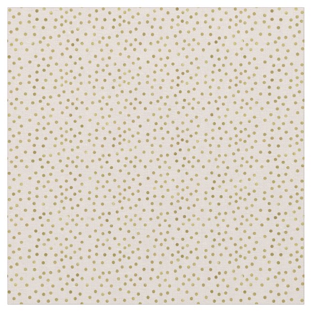Peach Gold Confetti Dots Stoff (Nahaufnahme)