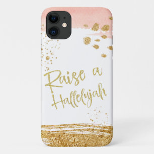 Peach Gold Raise A Halleluja Christlich Case-Mate iPhone Hülle