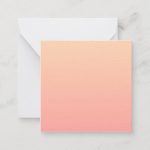 Peach Gradient Mitteilungskarte