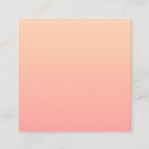 Peach Gradient Quadratische Visitenkarte