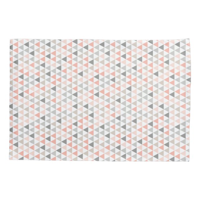 Peach Grey Beige Neutrals Moderne Kissen Case Kissenbezug (Rückseite)