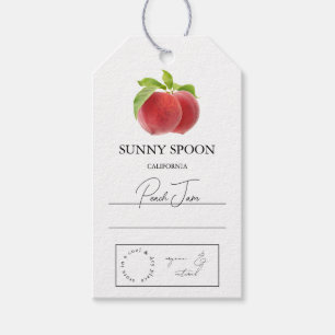 Peach Hang Tag Geschenkanhänger