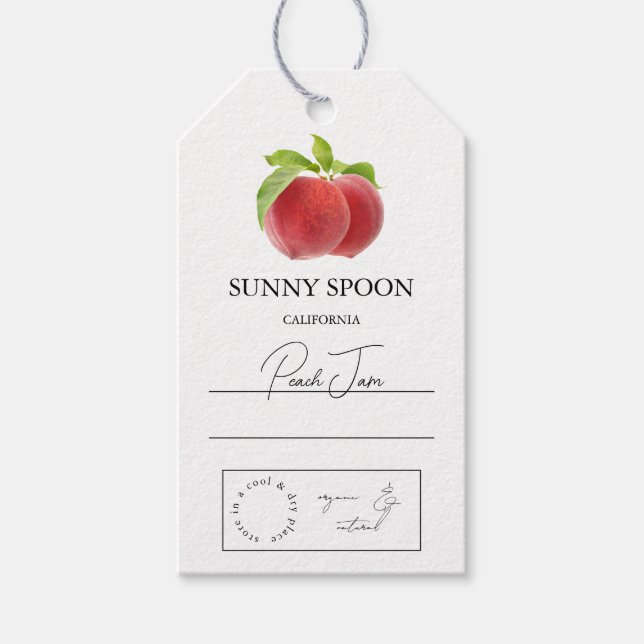 Peach Hang Tag Geschenkanhänger (Vorderseite)