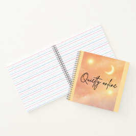 Peach haze and cloud cream AI art  Notizbuch