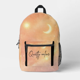 Peach haze and cloud cream AI Print Cut Sew Bag Bedruckter Rucksack