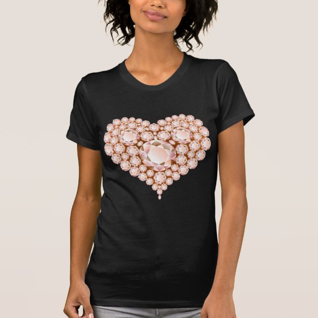 Peach Heart Gems T-Shirt (Vorderseite)