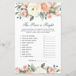 Peach Ivory Blumendusche Der Preis ist das richtig