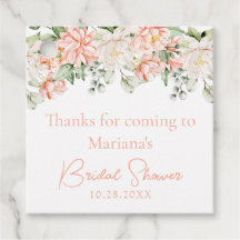 Peach Ivory Floral Brautparty