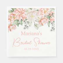 Peach Ivory Floral Brautparty