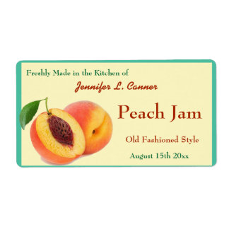 Peach Jam oder Preserve Canning Jar