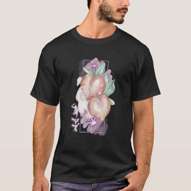 Peach Japanese tattoo design T-Shirt (Vorderseite)