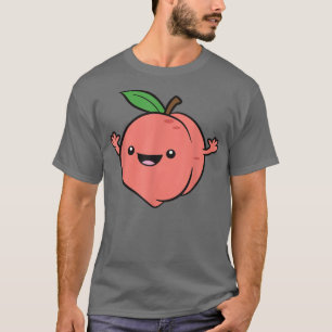 Peach Kawaii Niedlich Peach Frucht Liebe Pfirsiche T-Shirt