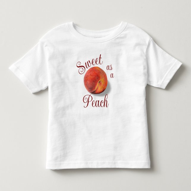 Peach Kleinkind Oben T-shirt (Vorderseite)