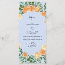 Peach Light Blue Wedding Rose Blues