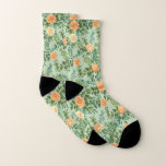 Peach & Light Green Peony & Rose Blumenhochzeit Socken<br><div class="desc">Schöne Peach & Light Green Peony & Rose Blumenzwiebeleinladungen mit reichlich Grün. Ideal für ein Blumenthema oder eine traditionelle weiße Hochzeit im Frühling oder Sommer. Passen Sie die Farbe und den Text an,  um diese Hochzeit einladen zu lassen!</div>