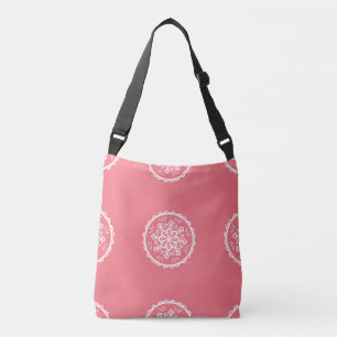 Peach Mandala Tragetaschen Mit Langen Trägern
