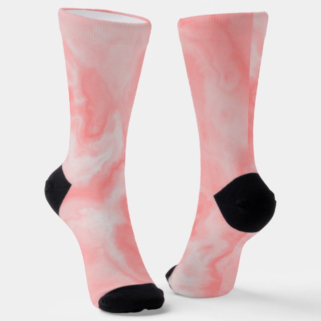 Peach Marble Socks Socken (Gewinkelt)