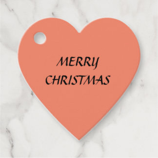PEACH MERRY CHRISTMAS EINFACH GESCHENKANHÄNGER