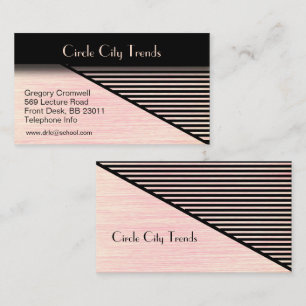 Peach Modern Look Business Card Visitenkarte