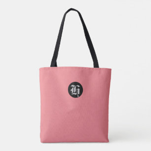 Peach Monogramm Totbeutel