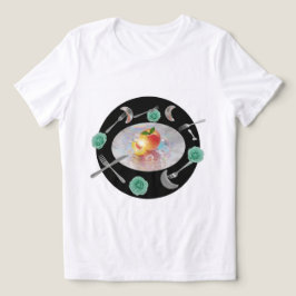 Peach & Moon Dinner T-Shirt 🍑 🌙 Tri-Blend Shirt