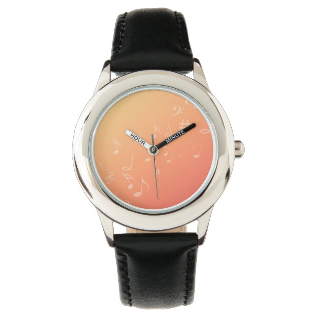 Peach Music Armbanduhr (Vorderseite)