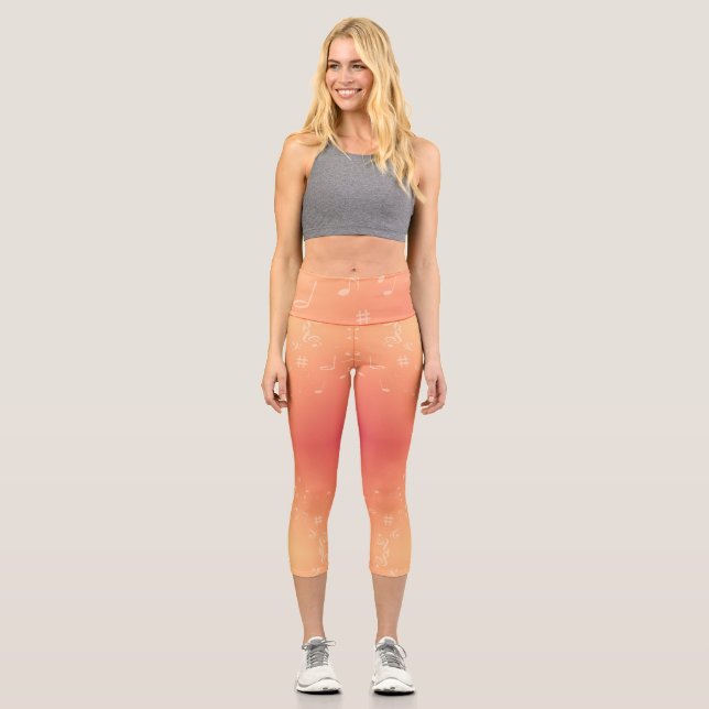Peach Music Capri Leggings (Vorderseite)