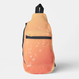 Peach Music Crossbody Bag