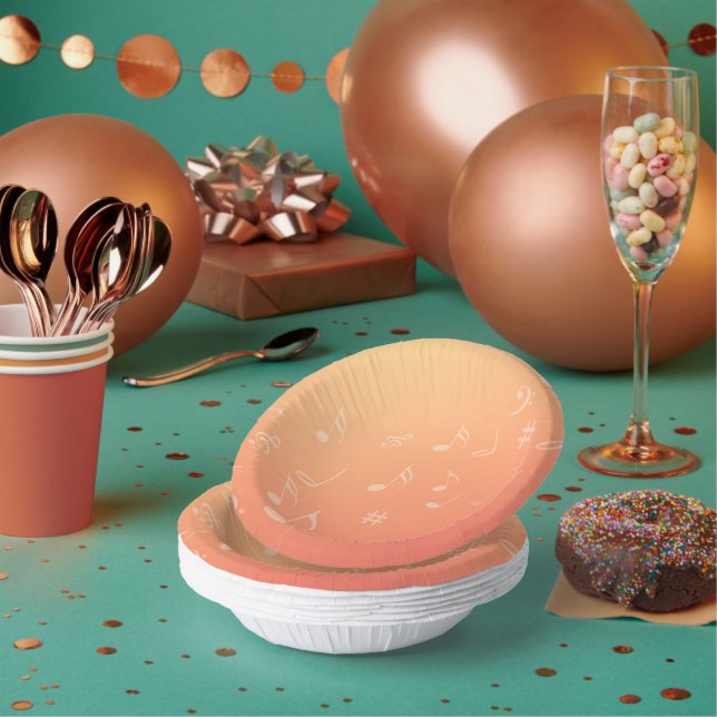 Peach Music Pappteller (Multi)