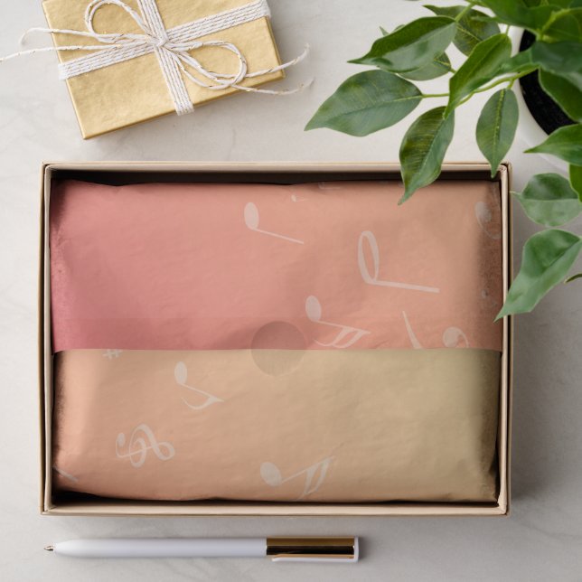 Peach Music Seidenpapier (Geschenk)