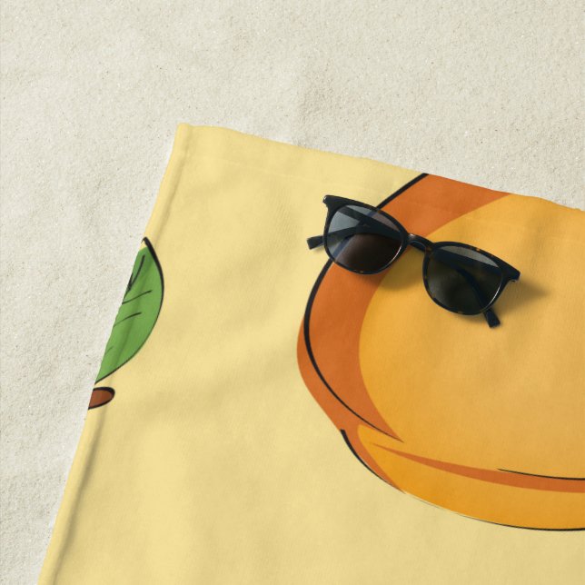 Peach Muster 7 Strandtuch (Beispiel)