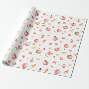 Peach-Muster Geschenkpapier