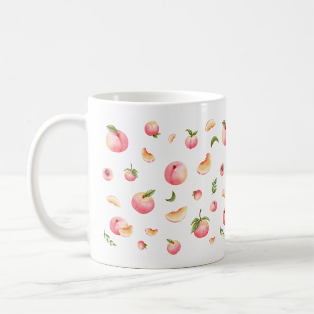 Peach-Muster Kaffeetasse (Links)