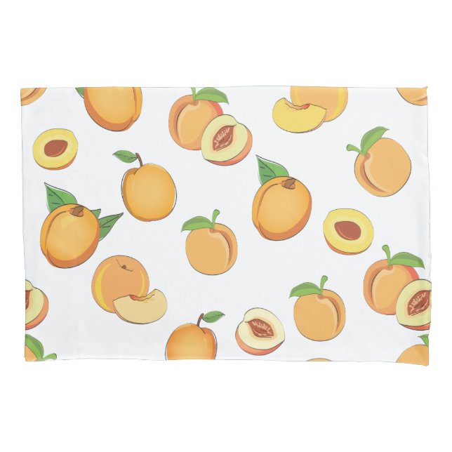 Peach-Muster Kissenbezug (Vorderseite)