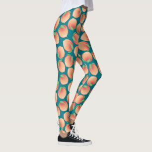 Peach-Muster Leggings