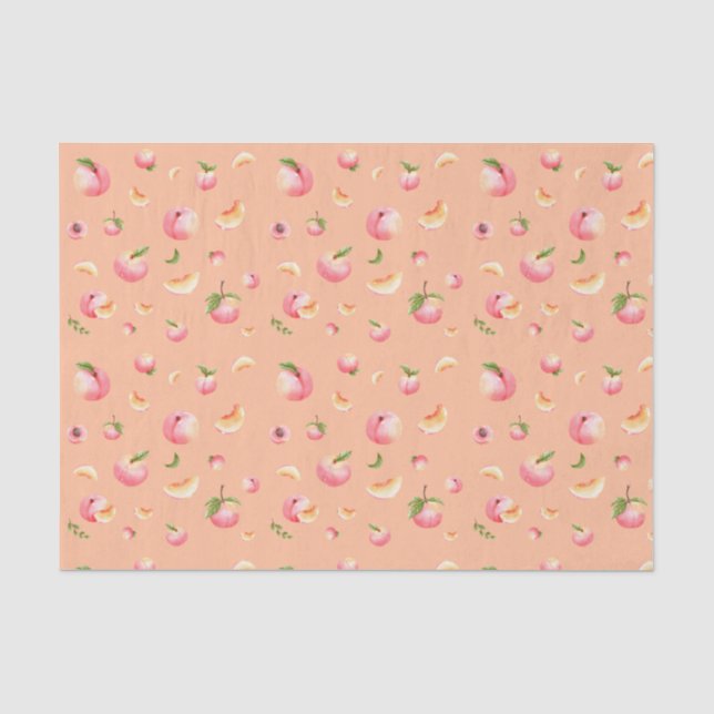 Peach-Muster Seidenpapier (Vorderseite)