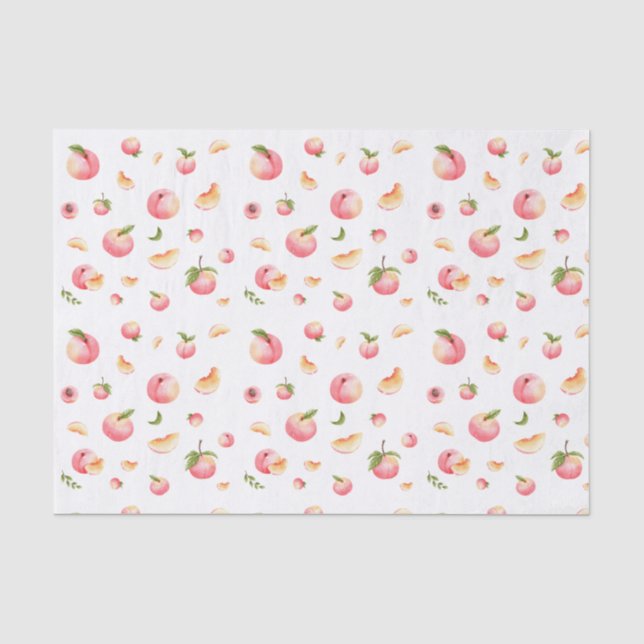 Peach-Muster Seidenpapier (Vorderseite)