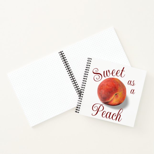Peach-Notebook Notizbuch (Innenseite)