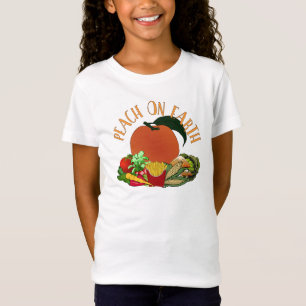 Peach on Earth Funny Christmas Puff T-Shirt