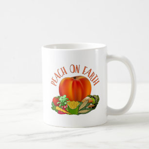Peach on Earth Funny Christmas Puffkaffee Tasse