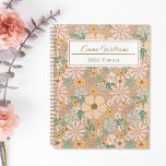 Peach Orange Floral | Personalisierte Spirale Planer<br><div class="desc">Machen Sie sich bereit mit unserem personalisierten Blumenplaner zu blühen! Mit einem prächtigen Design in warmen und zarten Farbtönen wie Pfirsich, Rosa, Grau und Orangenbraun wird dieser Planer Sie zum Gefühl wie die Königin (oder Königin) des Gartens einladen. Wählen Sie eine Hardcover- oder Softcover-Option - denn seien wir echt, wir...</div>