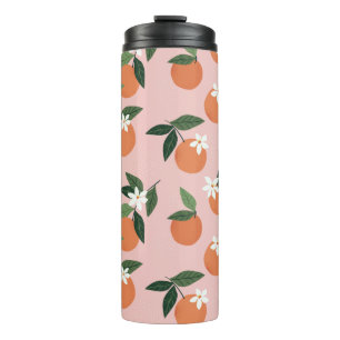 Peach Orange Juice Muster Thermosbecher