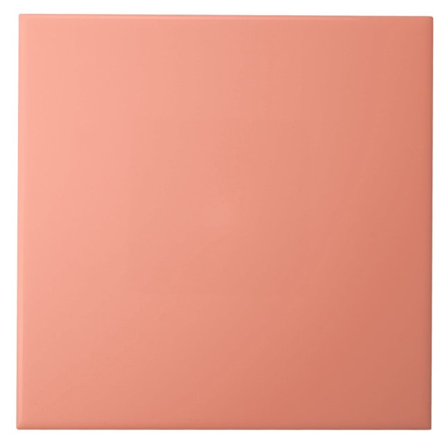 Peach Orange Keramik Tile. Fliese (Vorderseite)