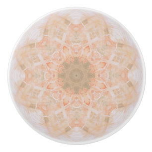 Peach Orange Mandala Keramikknauf