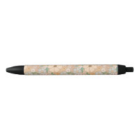 Peach Orange Pink Grau Floral