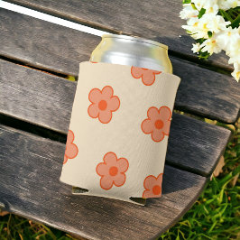 Peach Orange tropischen Frühling Sommer Dosenkühler