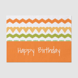 Peach Orange und Green Seidenpapier