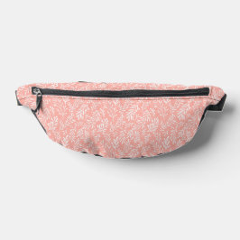 PEACH ORANGE UND WHITE TINY TINY BRANCHES BAUCHTASCHE