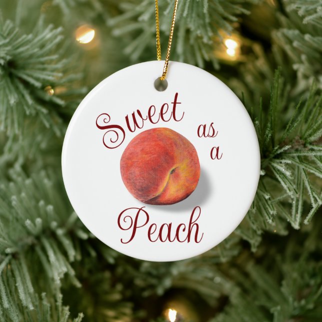 Peach Ornament (Baum)